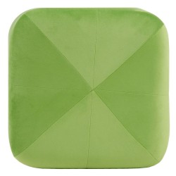 Pouf Tissu Synthétique Bois 40 x 40 x 40 cm Vert