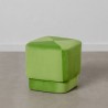 Pouf Tissu Synthétique Bois 40 x 40 x 40 cm Vert