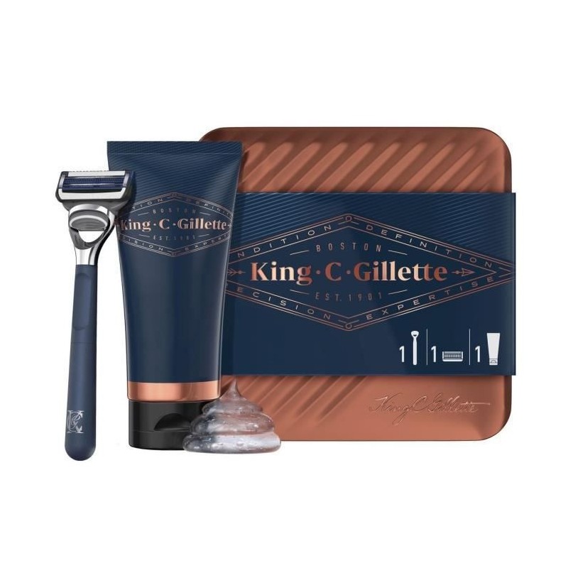 Kit King C. Gillette Kit Rasage de Pres