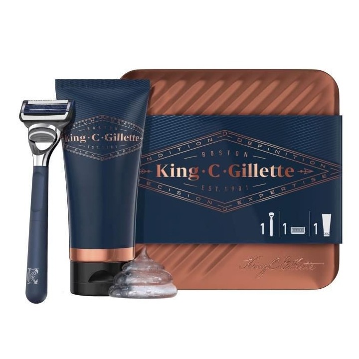 Kit King C. Gillette Kit Rasage de Pres