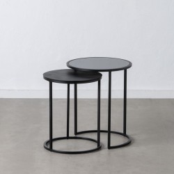 Table d'appoint Noir 45 x 45 x 56 cm