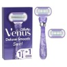 Gillette Venus - 1 Rasoir + 2 lames Deluxe Smooth Swirl Violet