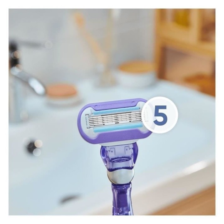 Gillette Venus - 1 Rasoir + 2 lames Deluxe Smooth Swirl Violet