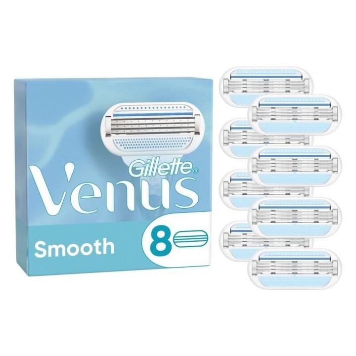 Gillette Venus - 8 lames de Rasoir Smooth