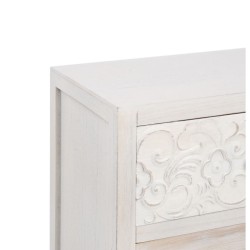 Caisson à Tiroirs DUNE 80 x 33 x 76 cm Naturel Blanc Bois d'épicéa