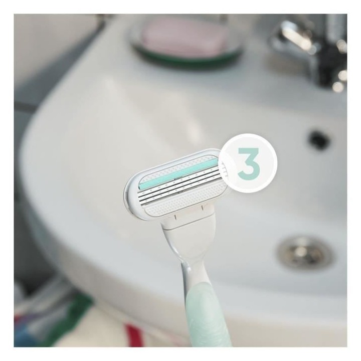 Gillette Venus - 4 lames de Rasoir Smooth Sensitive lames Vert