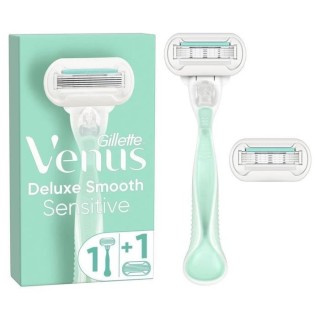 Gillette Venus - 1 Rasoir vert + 2 lames Deluxe Smooth Senstive