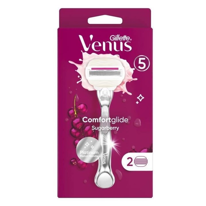 Gillette Venus Rasoir feminin ComfortGlide sugarberry - 2 lames
