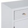 Meuble d'Entrée avec Tiroirs MISS DAISY 67 x 34 x 86 cm Naturel Bois de pin Blanc