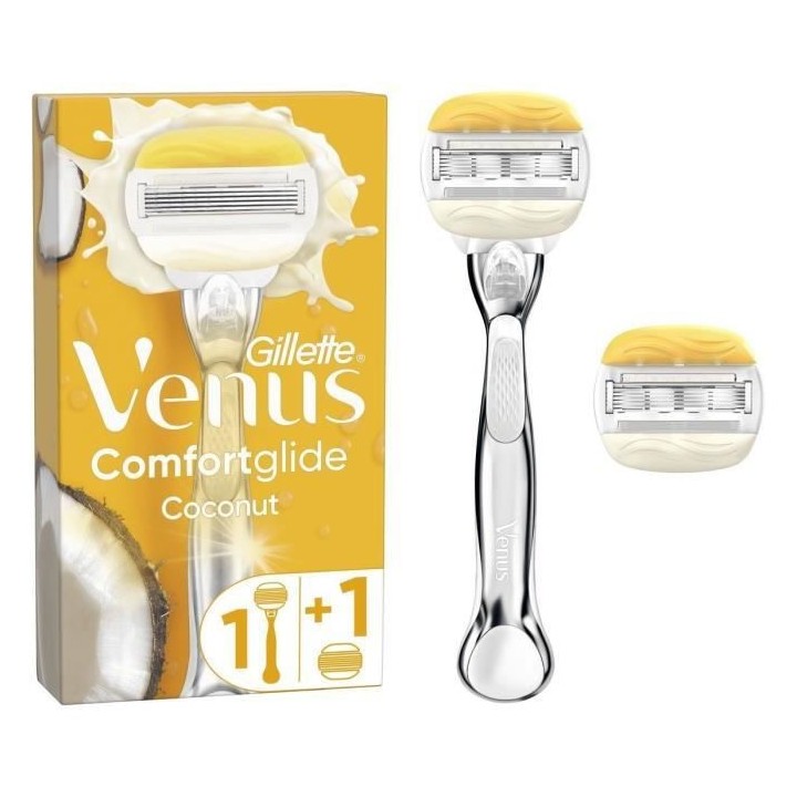 Gillette Venus - 1 Rasoir + 2 lames ComfortGlide Noix de Coco