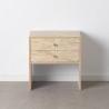 Table d'appoint 56 x 46 x 58 cm Beige Bambou Bois MDF