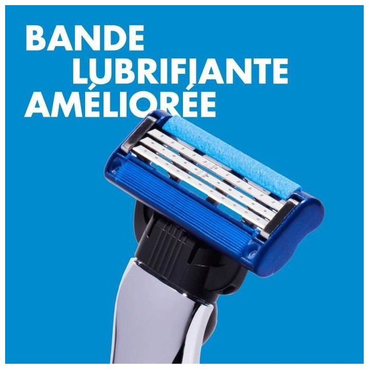 GILLETTE Lames de rasoir Mach3 Turbo x8