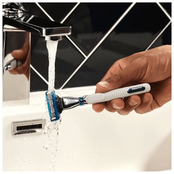 GILLETTE Lames de rasoir Mach3 Turbo x8