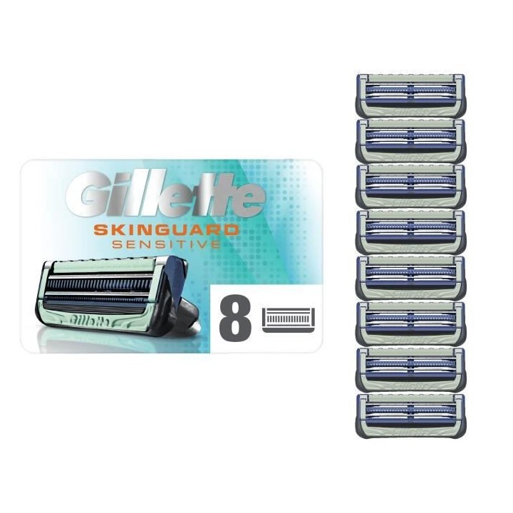GILLETTE Lames de rasoir SkinGuard x8