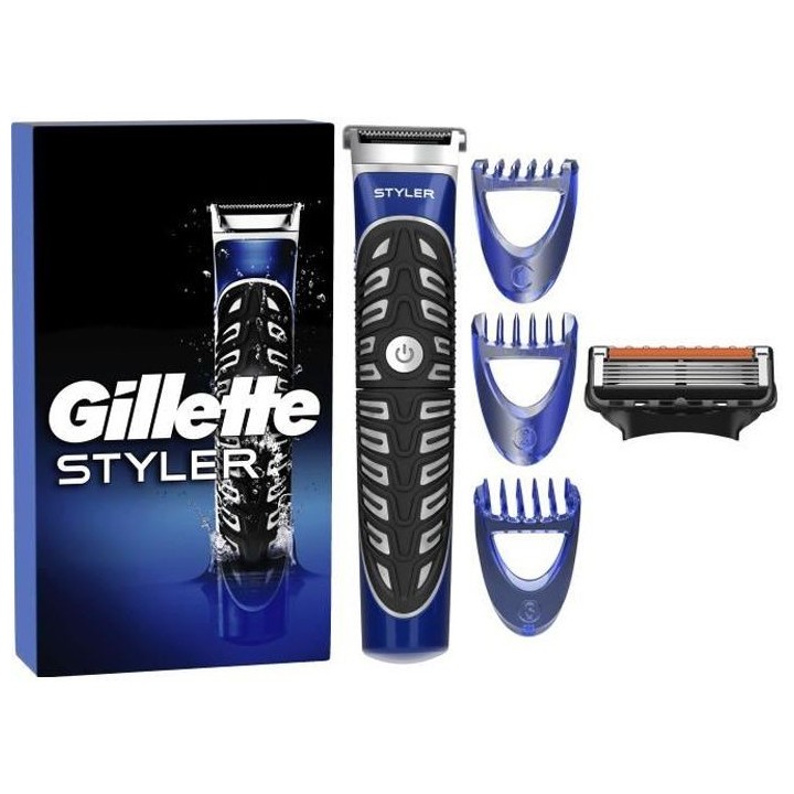 Gillette Tondeuse De Précision Corps Et Barbe 4 En 1 Pour Homme, Raso