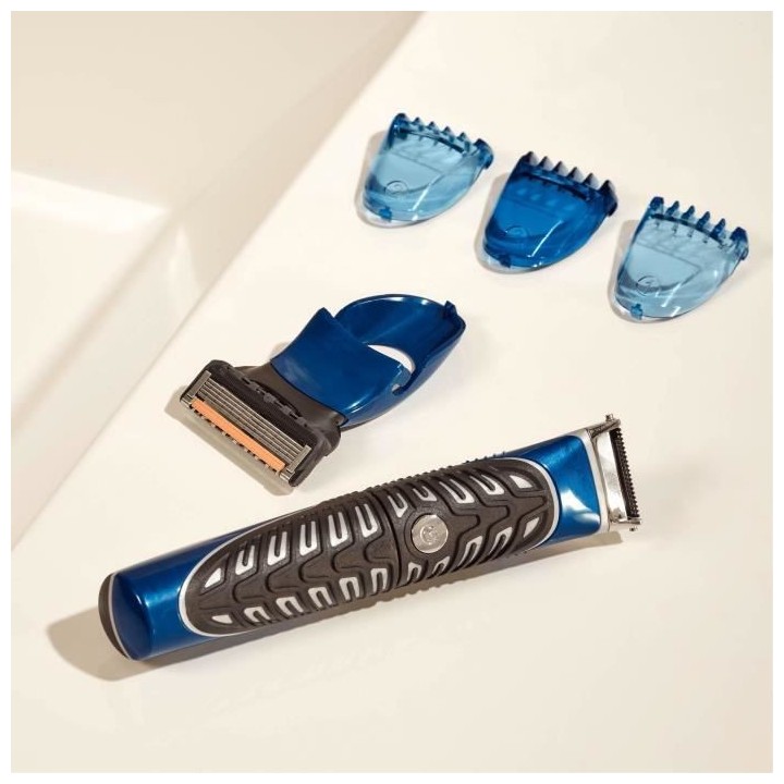 Gillette Tondeuse De Précision Corps Et Barbe 4 En 1 Pour Homme, Raso