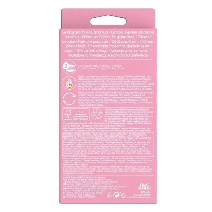 Gillette Venus Rasoir feminin ComfortGlide Spa Breeze - 2 lames