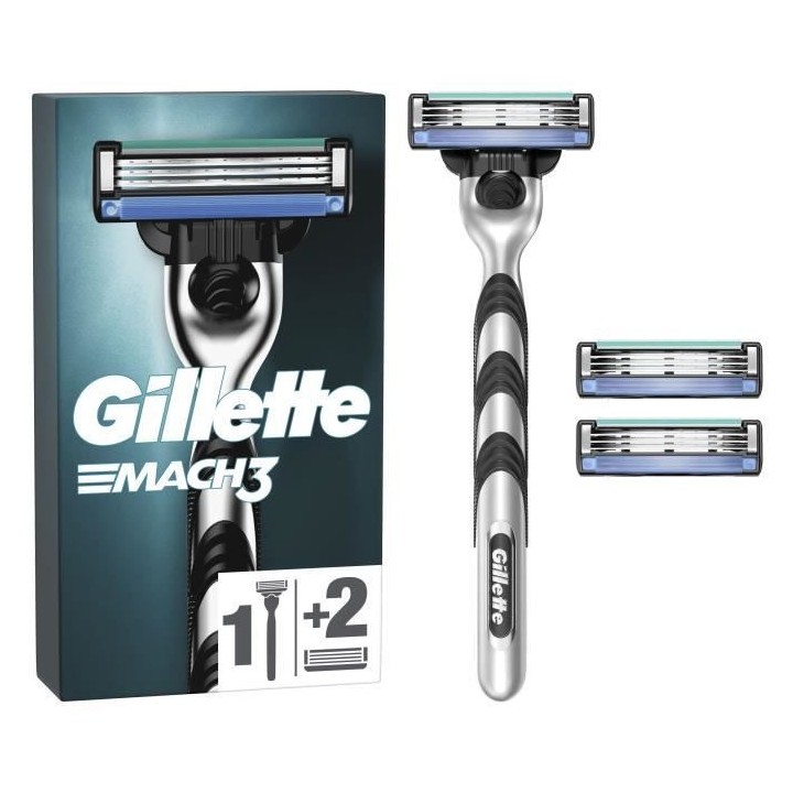 Gillette Mach3 Rasoir et 3 Recharge