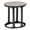 Table d'appoint 45 x 29 x 48 cm Noir Doré