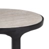 Table d'appoint 45 x 29 x 48 cm Noir Doré