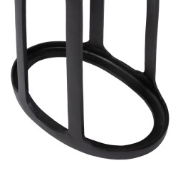 Table d'appoint 45 x 29 x 48 cm Noir Doré