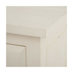 Meuble d'Entrée LUANCO 136 x 40 x 90 cm bois mindi Blanc