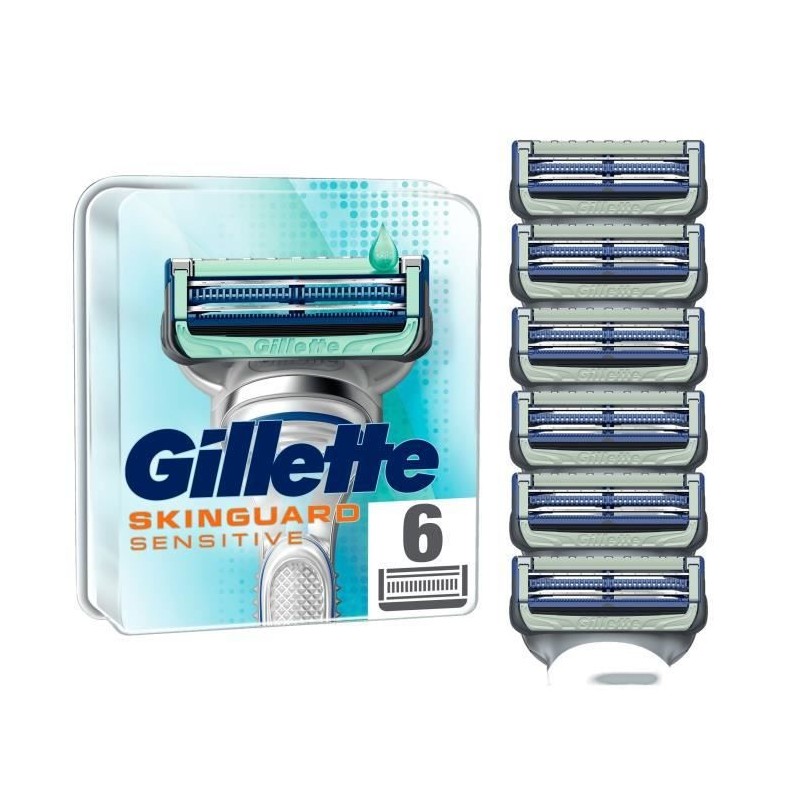 GILLETTE Lames de rasoir SkinGuard x6