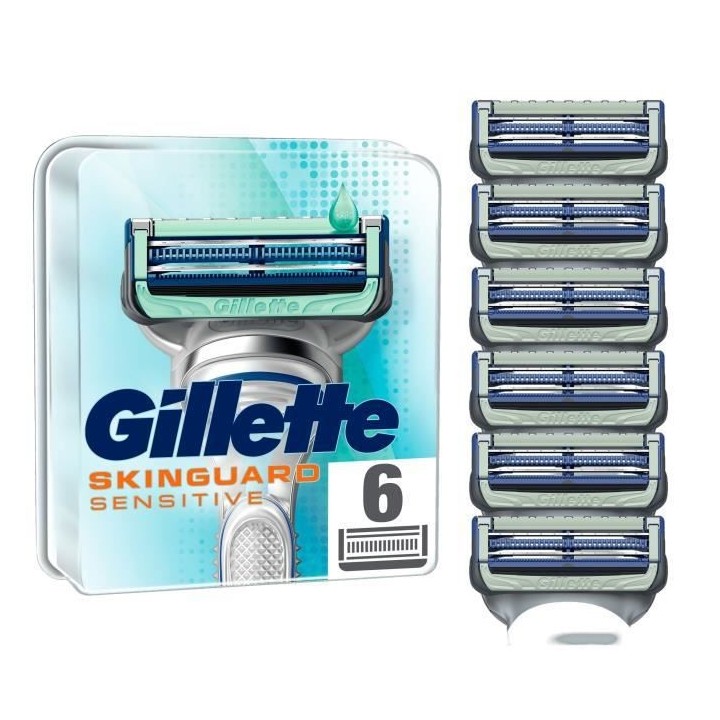 GILLETTE Lames de rasoir SkinGuard x6