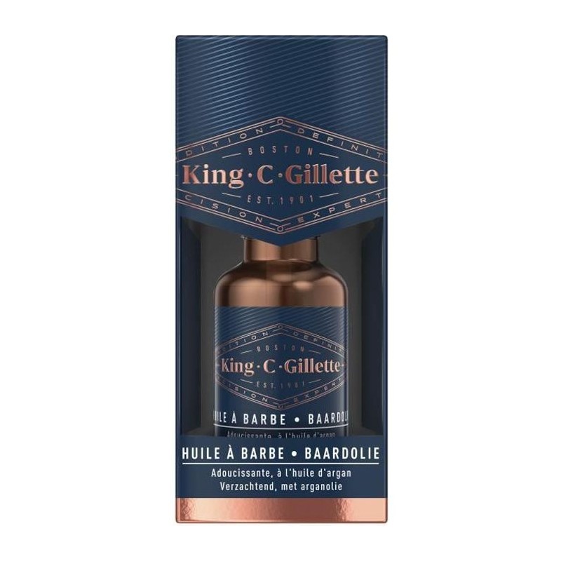 KING C. GILLETTE Huile a barbe - 30 ml