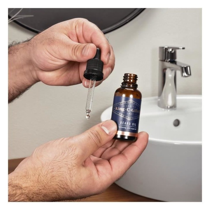 KING C. GILLETTE Huile a barbe - 30 ml