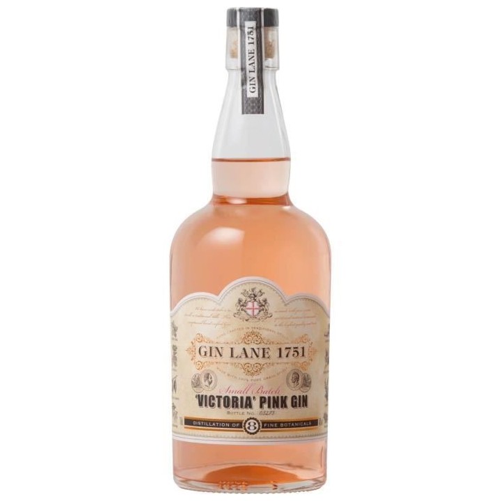 Gin Lane 1751 Victoria Pink - London dry Gin - Angleterre - 40%vol - 7