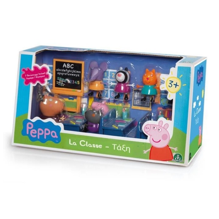 PEPPA PIG la Salle de Classe + 7 personnages