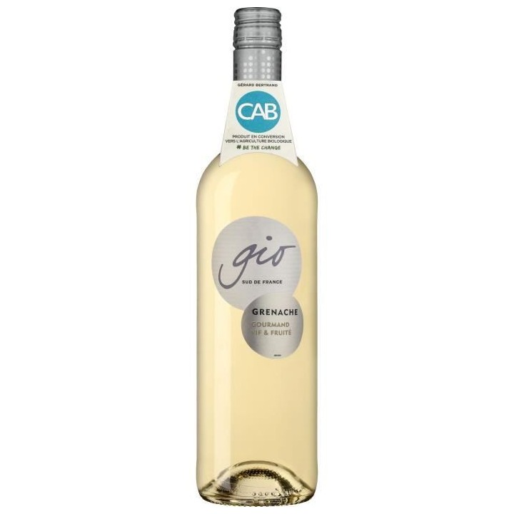 Gérard Bertrand Gio Grenache Blanc IGP Pays d'Oc - Vin blanc du Langu
