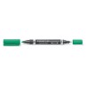 Marqueur permanent Staedtler Lumocolor Duo Vert (10 Unités)