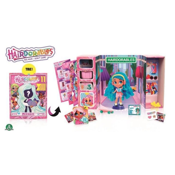 Hairdorables - Poupée et accessoires surprises - Série 2 - Modeles a