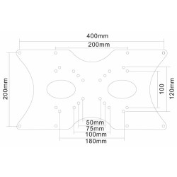 Plaque Murale Neomounts FPMA-VESA400 35 kg