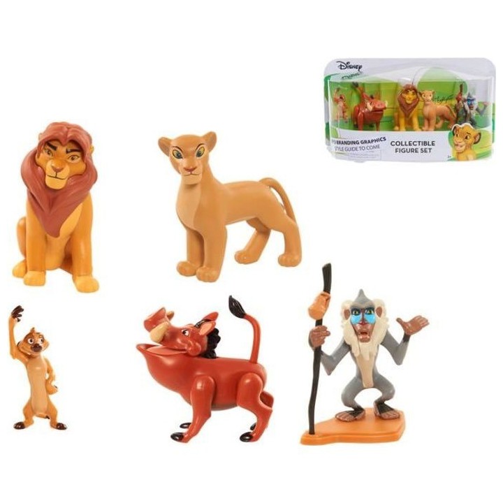 LE ROI LION - Coffret 5 figurines