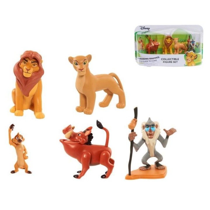 LE ROI LION - Coffret 5 figurines