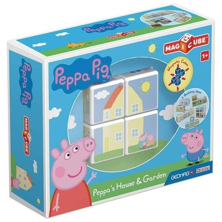 MAGICUBE - Peppa Pig la maison et jardin de Peppa (4 cubes)