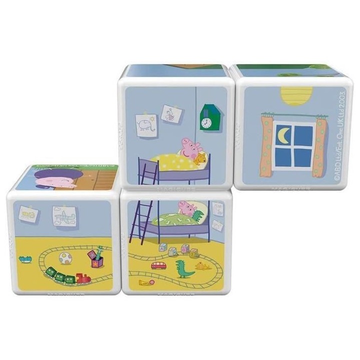 MAGICUBE - Peppa Pig la maison et jardin de Peppa (4 cubes)