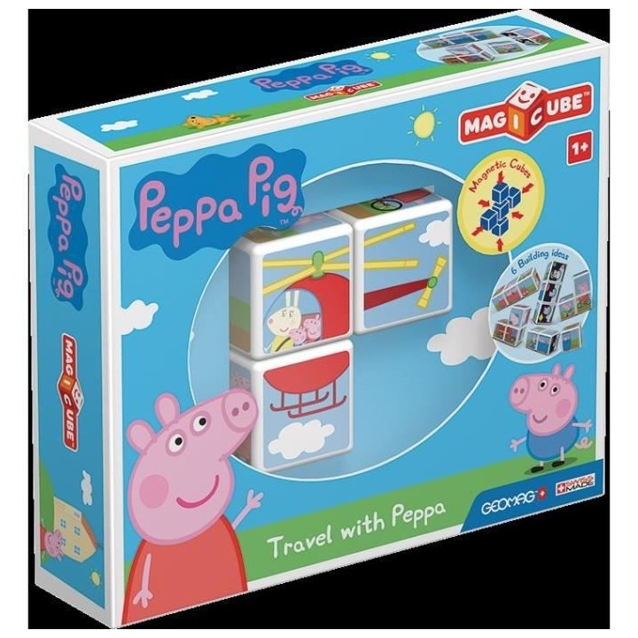 MAGICUBE - Peppa Pig voyage avec Peppa (3 cubes)