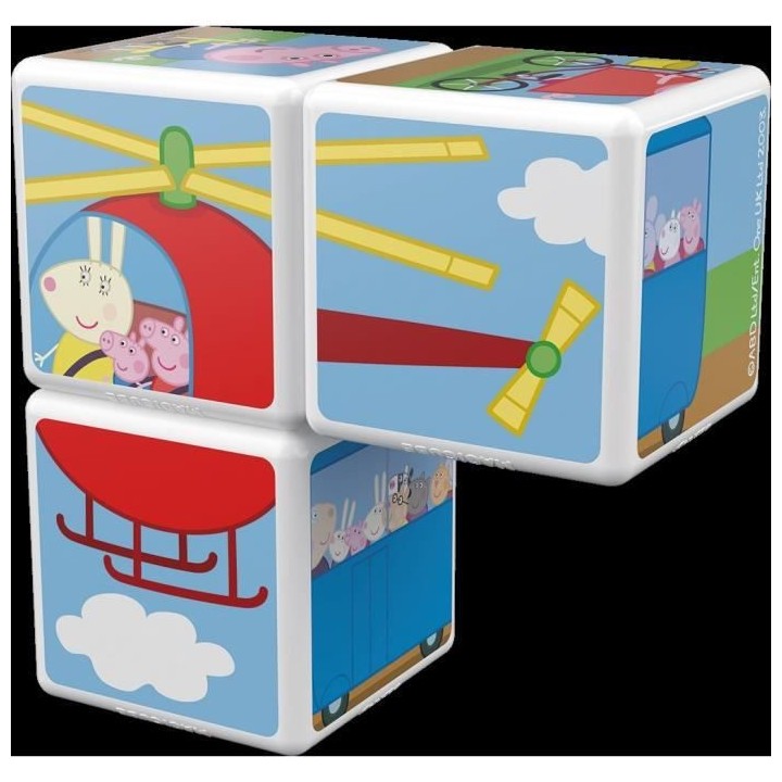 MAGICUBE - Peppa Pig voyage avec Peppa (3 cubes)