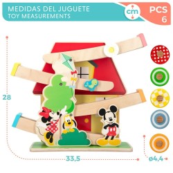 Piste en bois avec rampes d'accès pour voitures Disney 5 Pièces 4 Unités 33,5 x 28 x 9,5 cm