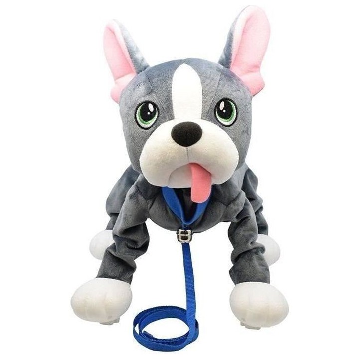 LES TOUFOUS Chien Bulldog Français Peluche Interactive