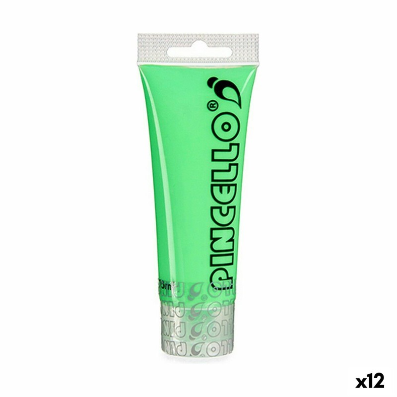 Peinture acrylique Neon 75 ml Vert (12 Unités)