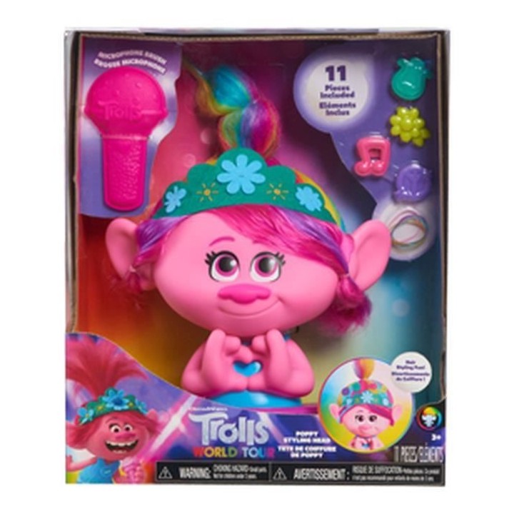TROLLS - Tete a coiffer Poppy