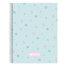 Cahier à Spirale Moos Garden Turquoise A4 120 Volets