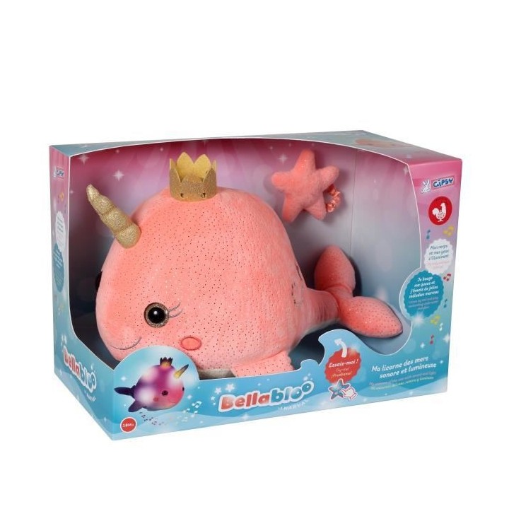 GIPSY - BellaBloo Le Narval musical et lumineux 35 cm