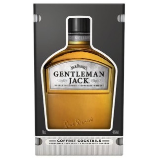 Gentleman Jack - Tennessee Whiskey - 40%vol - 70cl - Coffret Cocktail