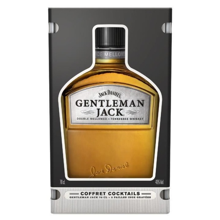 Gentleman Jack - Tennessee Whiskey - 40%vol - 70cl - Coffret Cocktail